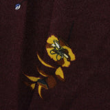 Yellow Floral Milk Silk Knit, Polyester