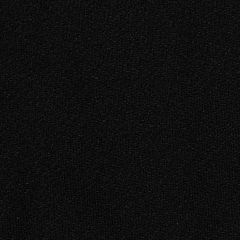 Jacquard 100% Polyester Linen-Look Fabric, 300 gsm, 155 cm — Black
