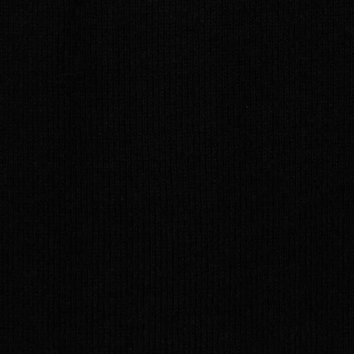 100% Cotton Rib Knit Fabric, 282 gsm, 23 cm — Black
