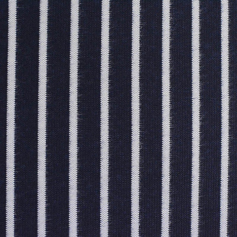 Striped 100% Polyester Chunky Knit Fabric, 305 gsm, 112 cm — Navy