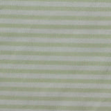 Light Green Horizontal-Stripe Knit, Cotton-Poly