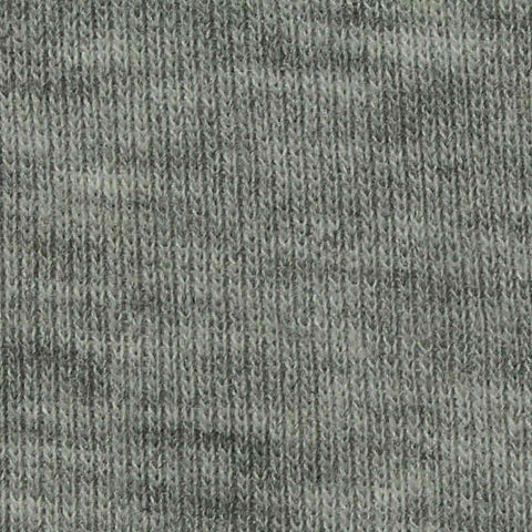 Grey Marl Rib Knit, Poly-Cotton, 145 gsm