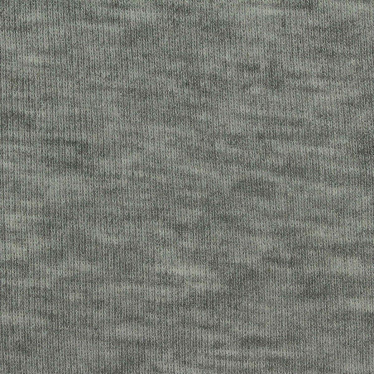Grey Marl Rib Knit, Poly-Cotton, 145 gsm