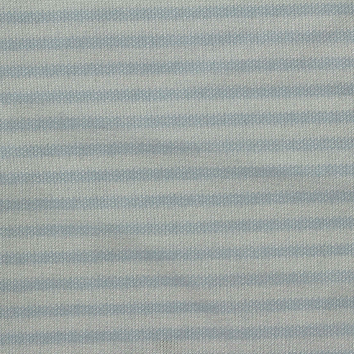 Light Blue Horizontal-Stripe Knit, Cotton-Poly