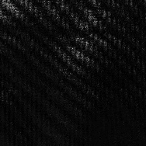Polyester Stretch Jersey Knit Fabric, 315 gsm, 150 cm — Black