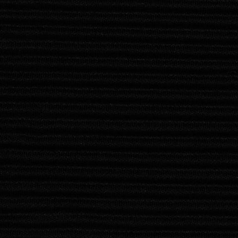 100% Polyester Plissé Fabric, 200 gsm, 160 cm — Black
