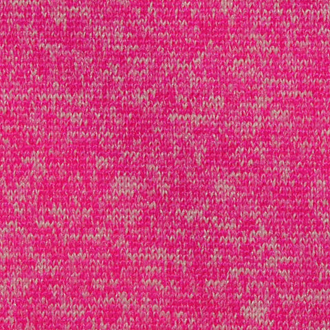 Bright Pink Marl Jersey Knit, Nylon-Poly