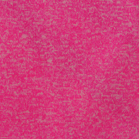 Bright Pink Marl Jersey Knit, Nylon-Poly