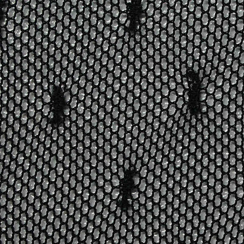 Dotted Mesh Fabric, 58 gsm, 160 cm — Black