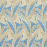 Blue Abstract Warp Knit, Polyester