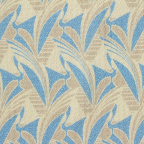 Blue Abstract Warp Knit, Polyester, 190 gsm