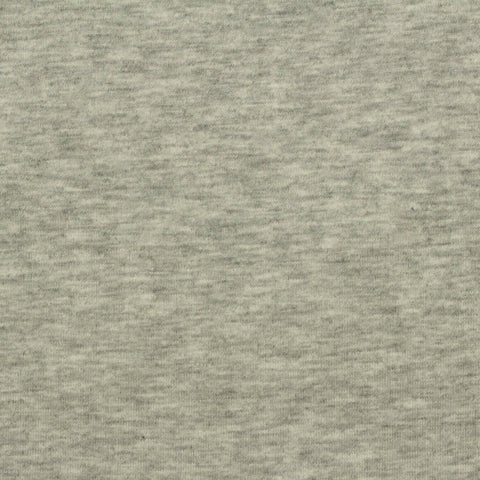 Heather Grey Marl Jersey Knit, Cotton-Poly, 140 gsm, 175 cm