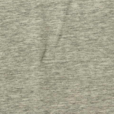 Light Grey Heather Jersey Knit, Cotton-Poly, 160 gsm, 172 cm