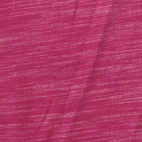 Fuchsia Marl Jersey Knit, Cotton-Poly