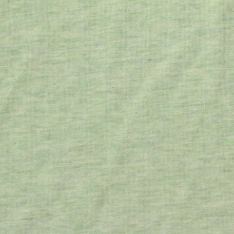 Light Green Marl Jersey Knit, Cotton-Poly, 160 gsm