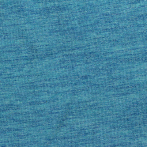 Cotton Polyester Stretch Jersey Knit Fabric, 160 gsm, 175 cm — Blue