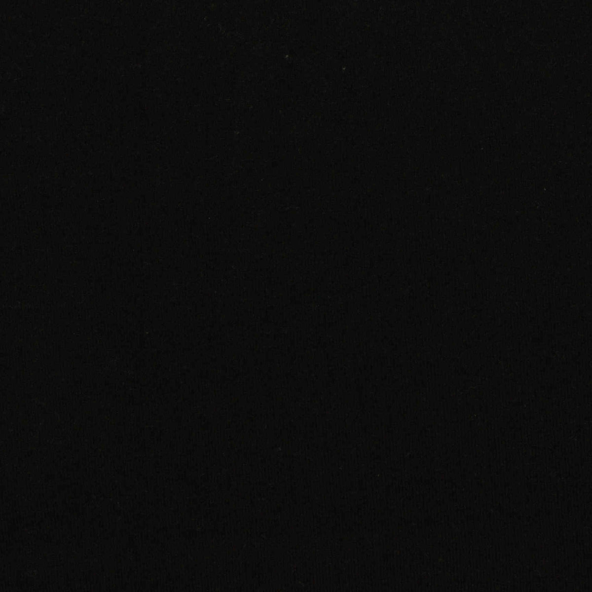 Polyester Cotton Jersey Knit Fabric, 203 gsm, 190 cm — Black