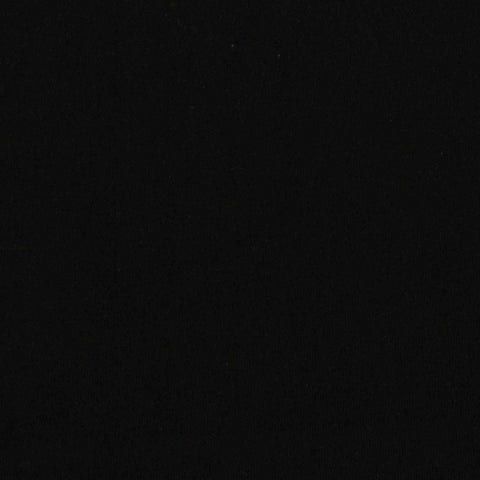 Polyester Cotton Jersey Knit Fabric, 203 gsm, 190 cm — Black
