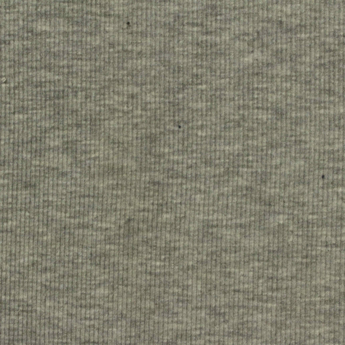 Heathered Grey Marl Rib Knit, Polyester, 280 gsm