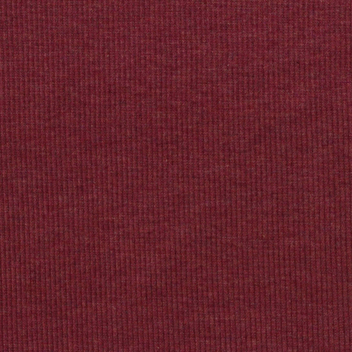 Red Marl Rib Knit, Cotton-Poly, 240 gsm