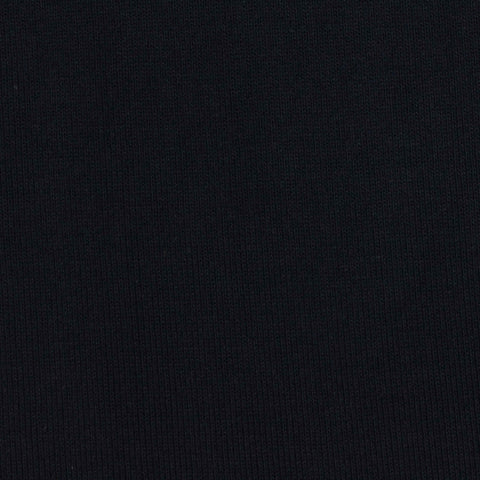 Cotton Polyester Rib Knit Fabric, 451 gsm, 165 cm — Black