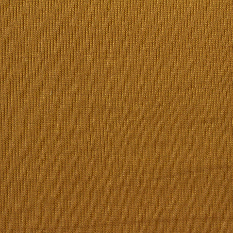 Modal Polyester Stretch Rib Knit Fabric, 300 gsm, 116 cm — Khaki