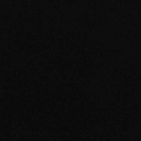 Brushed Polyester Modal Stretch French Terry Fabric, 245 gsm, 165 cm — Black