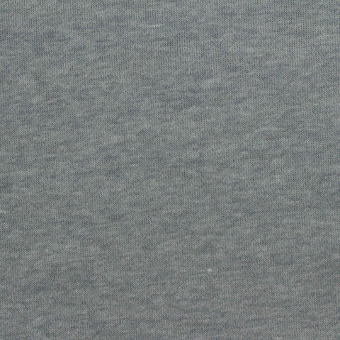 Grey Marl French Terry, Cotton-Poly, 270 gsm