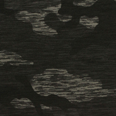 Dark Grey Camo French Terry, Poly-Modal, 245 gsm, 165 cm