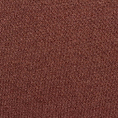 Brown Marl French Terry, Cotton-Poly, 270 gsm
