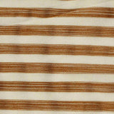 Brown Horizontal-Stripe Jersey Knit, Polyester — texture