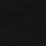 Dark Grey Geometric-Hexagon Interlock Knit, Poly-Cotton
