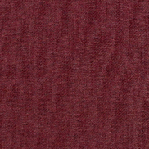 Red Marl French Terry, Cotton-Poly, 240 gsm, 157 cm
