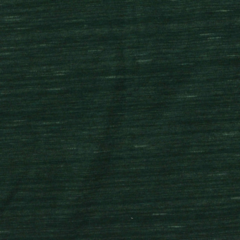 Dark Green Marl Jersey Knit, Cotton-Poly, 150 gsm