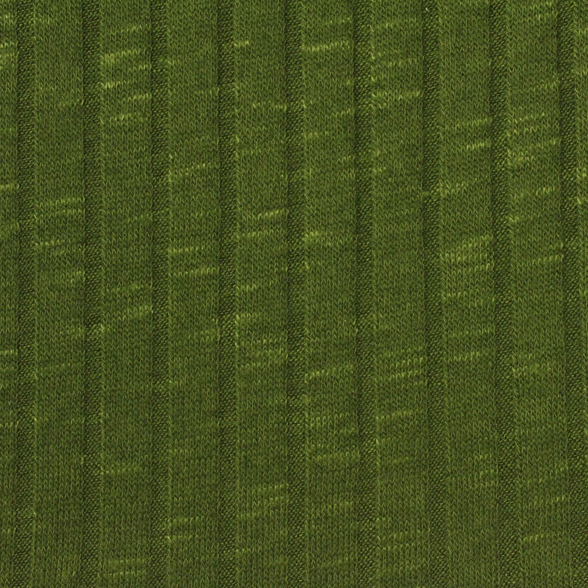 Heathered Green Marl Rib Knit, Viscose-Poly