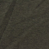 Dark Grey-Green Heathered-Marl French Terry, Poly-Cotton