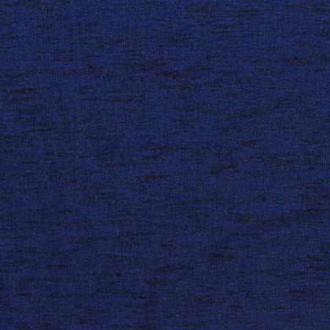 Blue Heathered-Marl Jersey Knit, Cotton-Tencel Lyocell