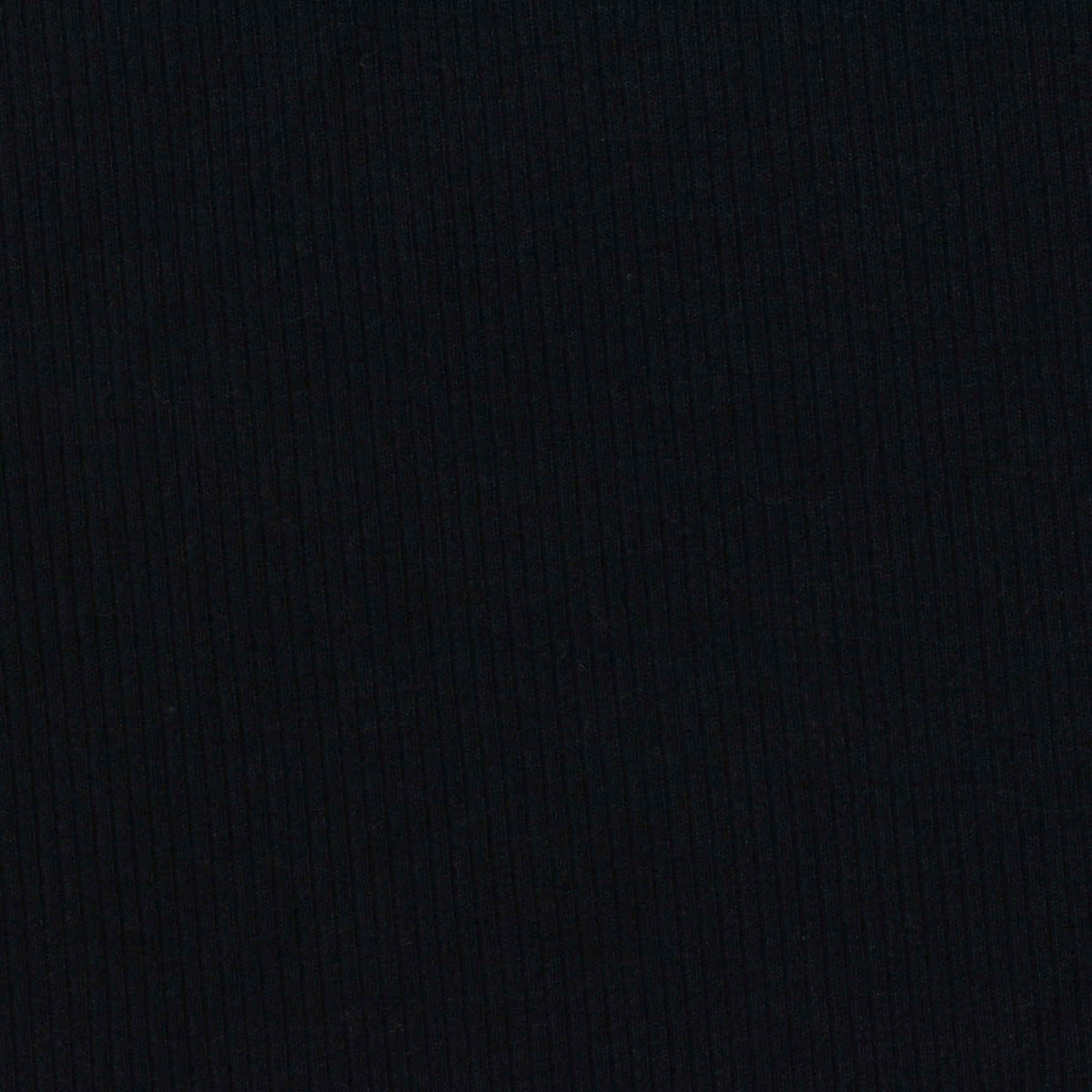 Polyester Cotton Rib Knit Fabric, 240 gsm, 165 cm — Black