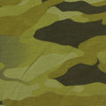 Printed Brushed Polyester Modal Stretch French Terry Fabric, 245 gsm, 165 cm — Green