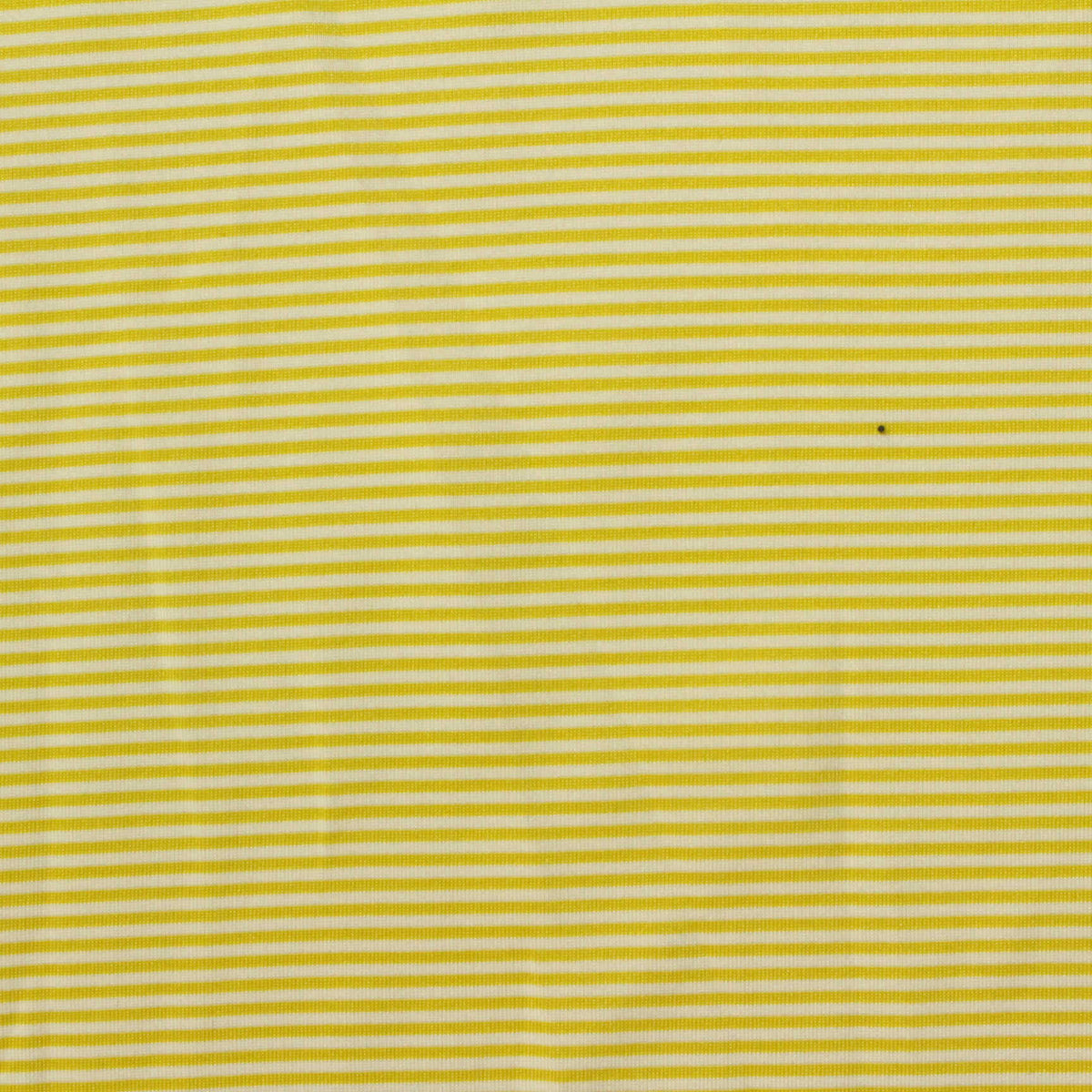 Yellow Horizontal-Stripe Jersey Knit, Polyester, 140 gsm