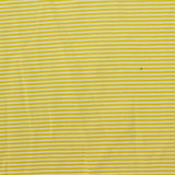 Yellow Horizontal-Stripe Jersey Knit, Polyester