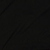 100% Polyester Knit Fabric, 90 gsm, 170 cm — Black