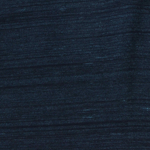 Dark Blue Marl Jersey Knit, Cotton-Poly, 182 gsm
