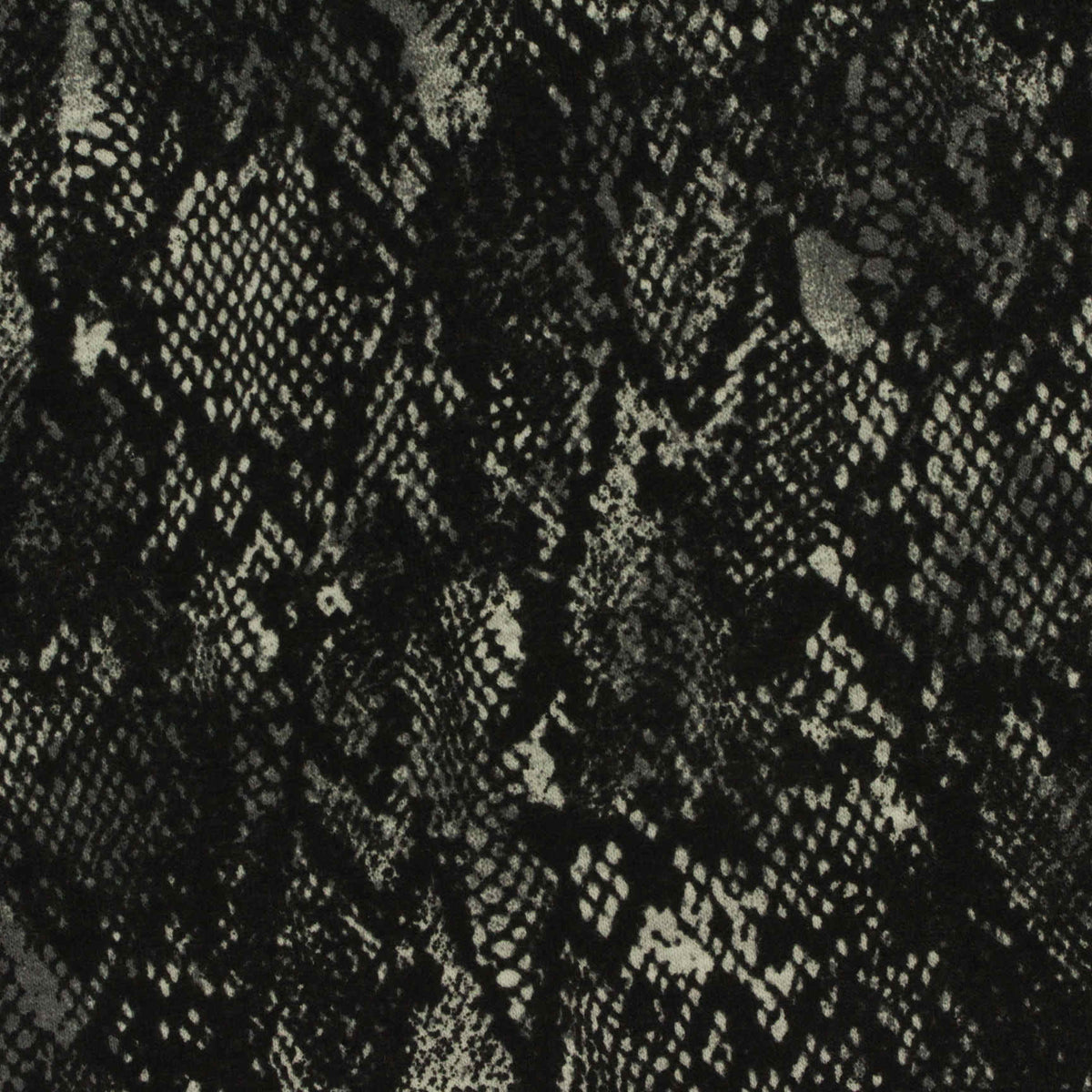 Black Snakeskin French Terry, Poly-Modal