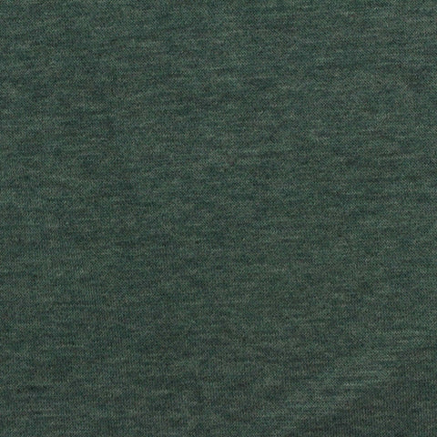 Brushed Cotton Polyester French Terry Fabric, 240 gsm, 157 cm — Green