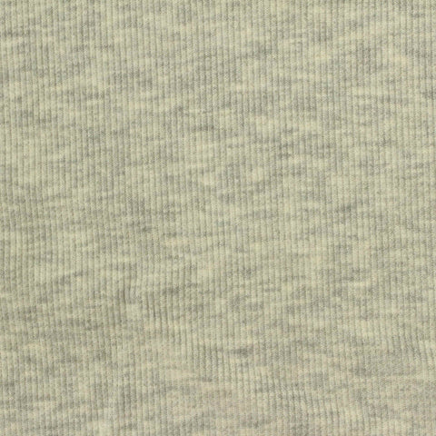 Dark Grey Heathered-Marl Rib Knit