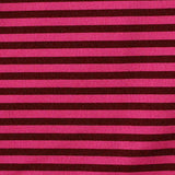 Striped Polyester Stretch Jersey Knit Fabric, 140 gsm, 157 cm — Pink — texture