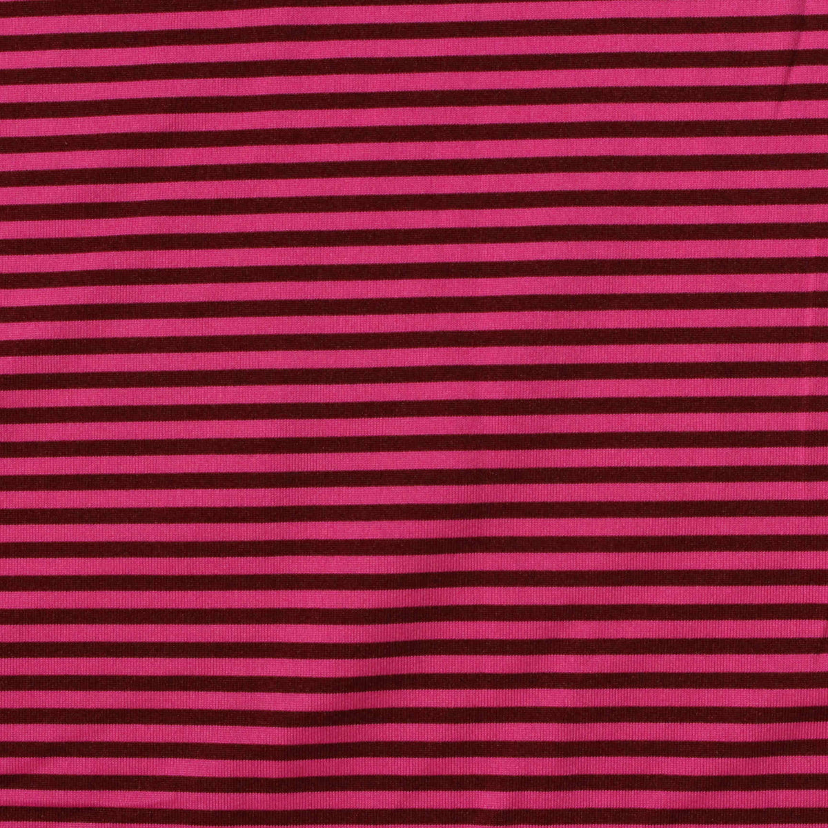 Striped Polyester Stretch Jersey Knit Fabric, 140 gsm, 157 cm — Pink
