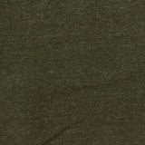 Dark Green Heather Interlock Knit, Cotton
