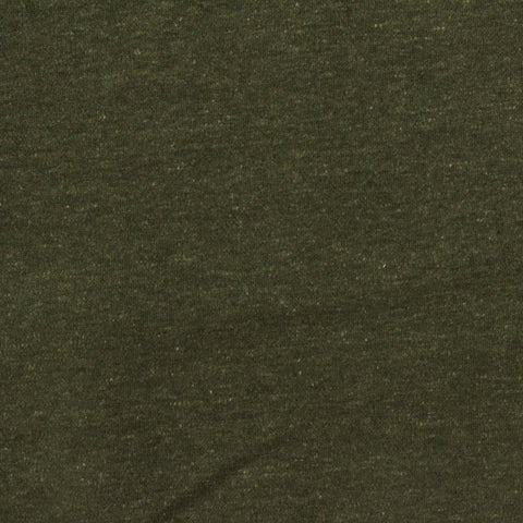 Dark Green Heather Interlock Knit, Cotton